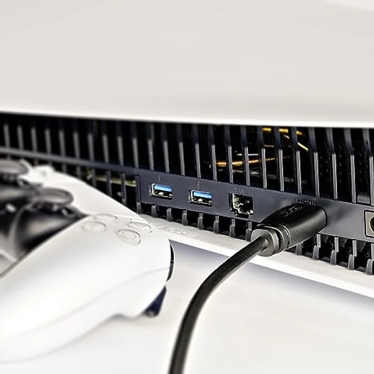 Fuba Premium High Speed 4K HDMI Kabel 2m schwarz - 4K@60Hz 3D - für PS5/X-Box/Switch/TV-Geräte/Receiver - kompatibel mit HDMI 2.0, High Speed mit Ethernet (unterstützt ARC/HEC, HDR, HDCP 2.2) – Bild 5