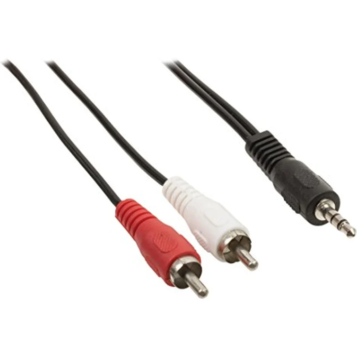 Valueline VLAP22200B50 - Stereo-Audiokabel - 3,5 mm Klinkenstecker auf 2x Cinch Stecker - 5m – Bild 2