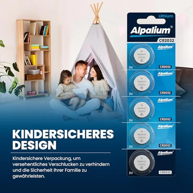 Alpalium CR2032 Knopfzellen, 20 Stück Lithium 3V für Airtag, Smarthome, Uhren, Autoschlüssel und medizinische Geräte – Bild 5