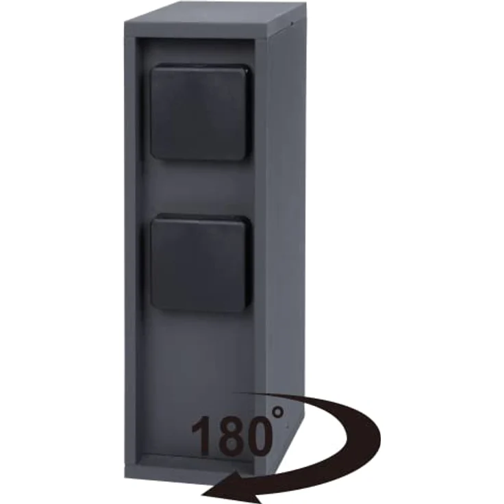 Die Bold GmbH Gartensteckdose Bold Pado, Außensteckdose aus rostfreiem Alu-Druckguss, IP44 Schutzklasse, 4 Steckdosenfächer – Bild 3