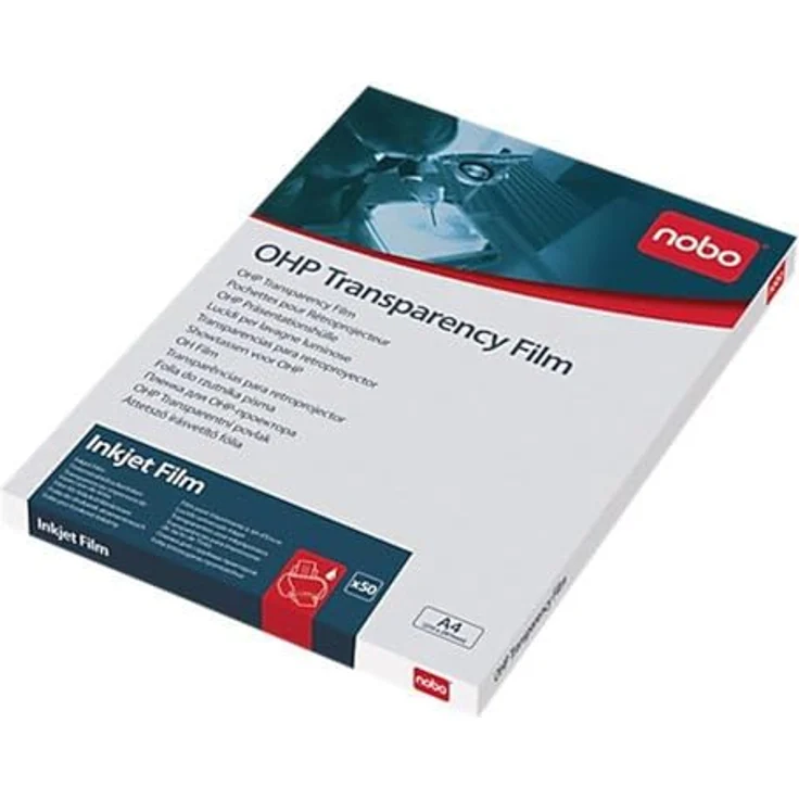 Nobo Folie 50 Stück DIN A4 für Inkjetdrucker 120my Stärke Kompatibel mit Tintenstrahldrucker – Bild 3