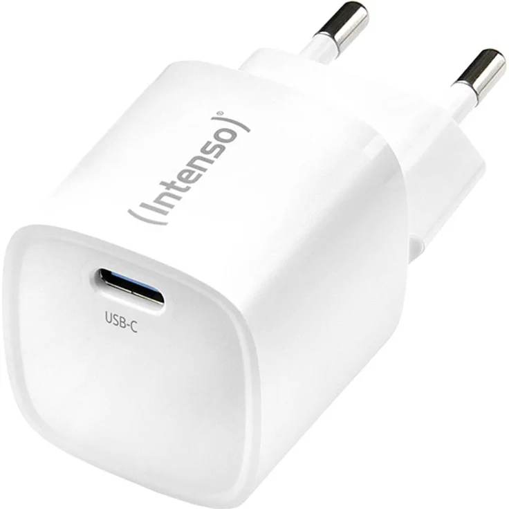 Intenso Power Adapter W30C², 30 W USB-C® Ladegerät, GaN Technologie, weiß, USB Power Delivery (USB-PD)