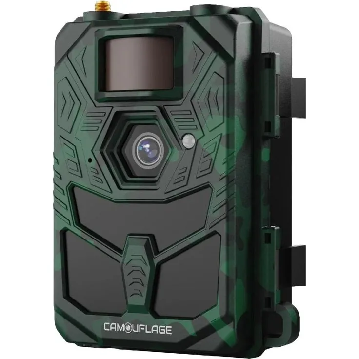 Camouflage 4G Pro, Wildkamera mit 4K Videoauflösung, 24 MP Bildqualität und 60 Infrarot-LEDs für Nachtaufnahmen