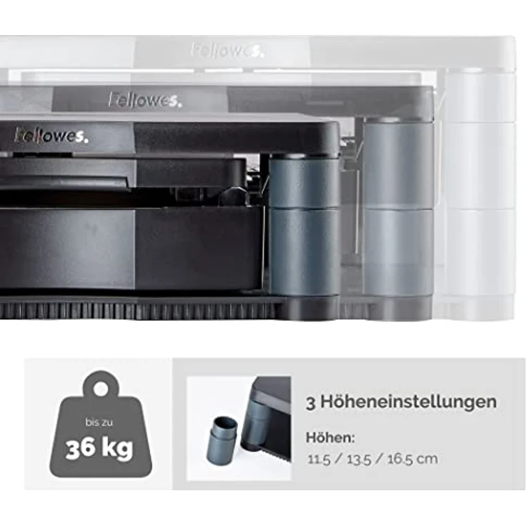 Fellowes Premium Monitor Ständer Plus bis 53,3 cm (21 Zoll) graphit – Bild 9