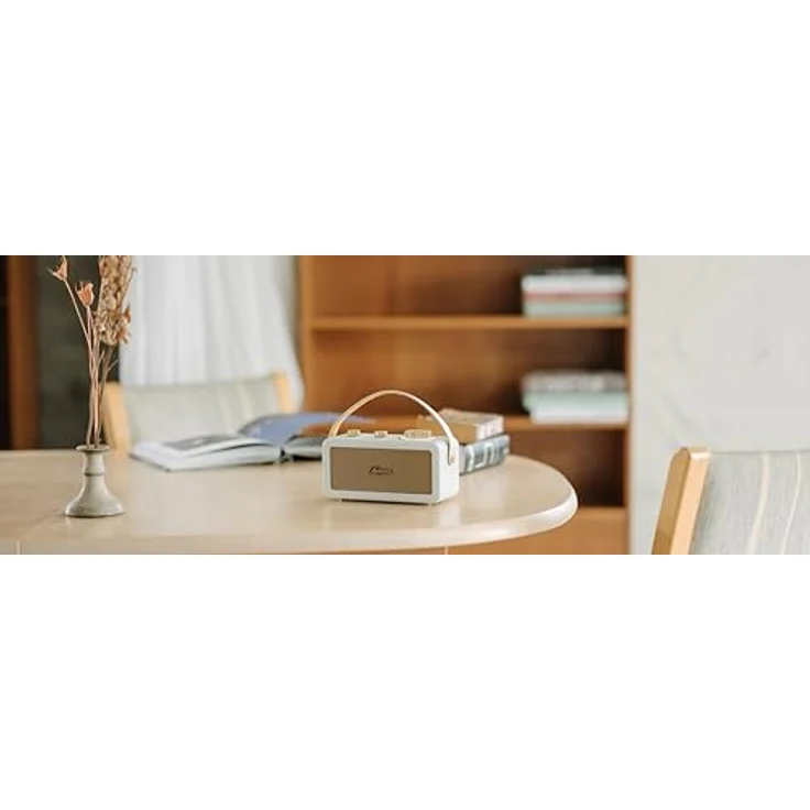 Sangean RA-101 Akku-Radio FM Bluetooth®, AUX wiederaufladbar Ivory, Gold – Bild 9