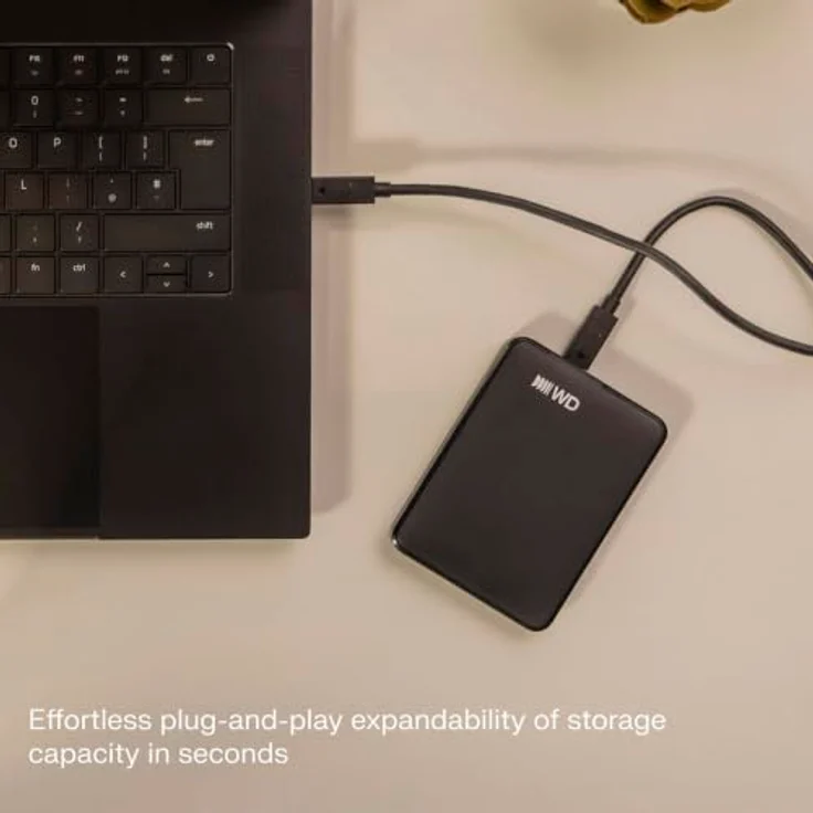 WD Elements Portable, Externe Festplatte mit 2TB Speicher und USB 3.2 Gen 1, Schwarz – Bild 5