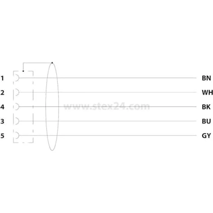 PHOENIX CONTACT SAC-5P-10.0-PUR/M12FS SH Sensor/Aktor-Kabel, 10 m, M12 Buchse Gerade, 5-polig, halogenfrei, schwarzgrau – Bild 3