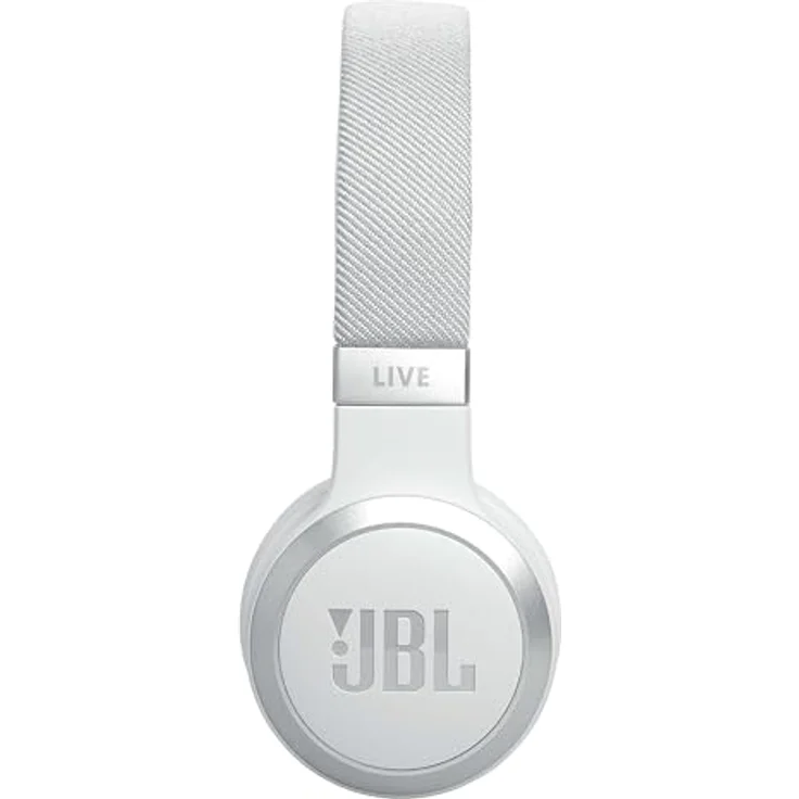 JBL Live 670 NC – Bluetooth On-Ear-Kopfhörer mit adaptivem Noise-Cancelling – Kabellose Ohrhörer Signature Sound und Sprachassistent – Langer Musikgenuss für bis zu 65 Stunden – Weiß – Bild 3