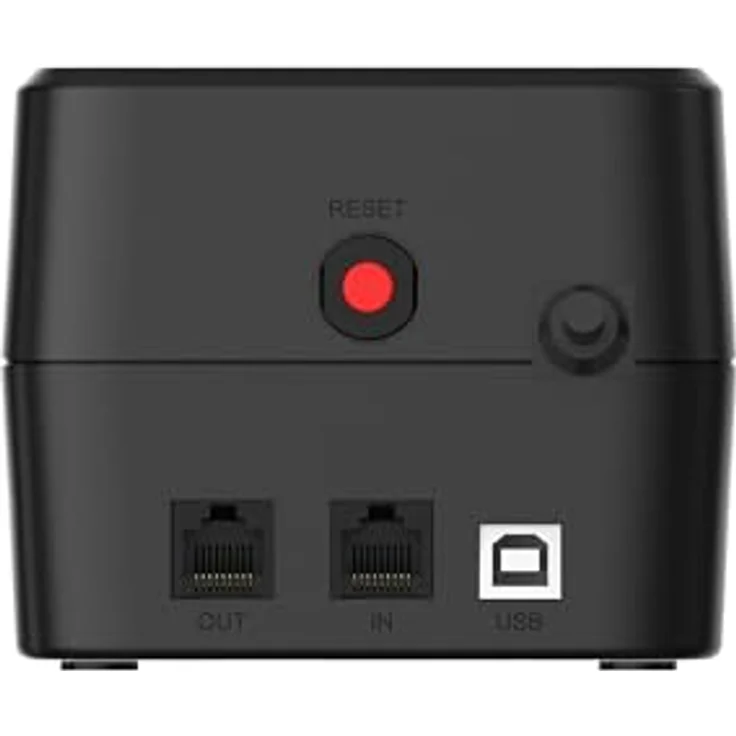 Conceptronic ZEUS09E 850 VA 490 W USV fürs Büro, 3 x Schuko mit Batterie- und Überspannungsschutz, 3 x Schuko mit Überspannungsschutz, RJ45 EIN-/Ausgang – Bild 3