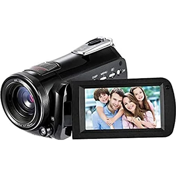 Lipa AD-C1 4K Ultra HD Videokamera, 24 Megapixel, CMOS-Sensor, Nachtsicht, Wifi, 30-fach Zoom