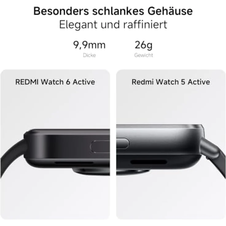Xiaomi Redmi Watch 6 Active, Smartwatch mit 4,7 cm AMOLED-Display, Gesundheitssensoren und Bluetooth 5.3, orange – Bild 6
