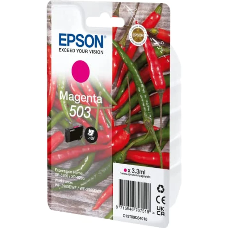 Epson 503, Tintenpatrone 3.3 ml, original, Magenta für Expression Home XP-5200 und WorkForce WF-2960DWF – Bild 2