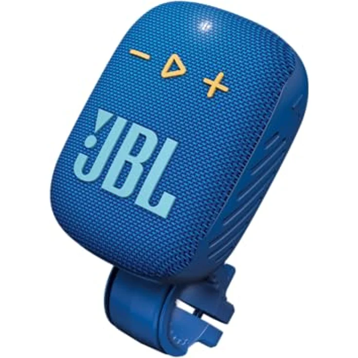 JBL Box Wind 3S Tragbarer Mini Bluetooth Lautsprecher Wasserdicht mit Clip für Sport, Fahrrad und Roller - Bass Boost - Blau – Bild 2