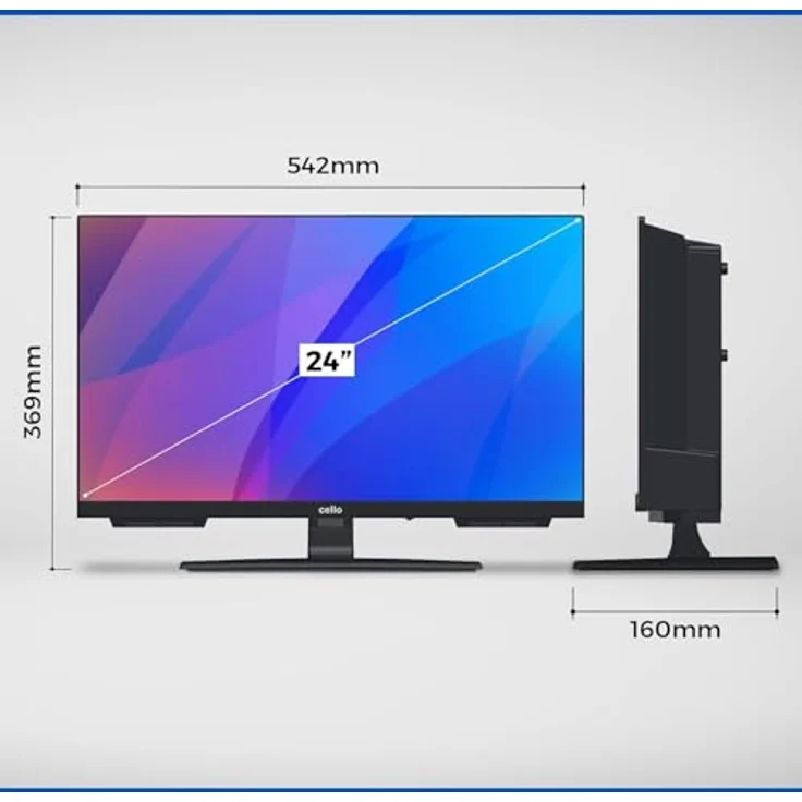 CELLO C24, 24 Zoll LED-Fernseher mit Triple-Tuner und Perfect Pitch Sound für Küche, Schlafzimmer, Kinderzimmer – Bild 5