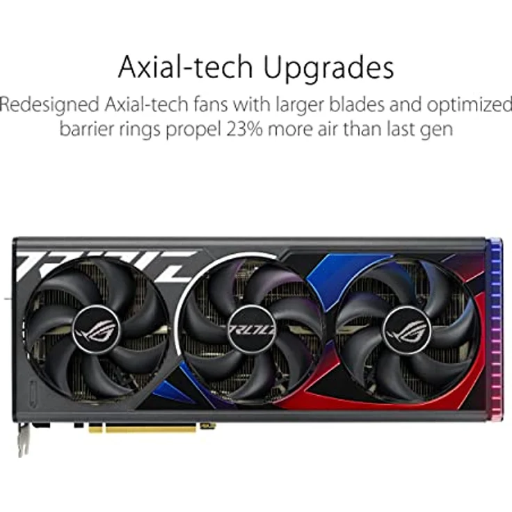 ASUS ROG Strix GeForce RTX 4090 24GB OC Edition Gaming Grafikkarte (DLSS 3, PCIe 4.0, 24GB GDDR6X, HDMI 2.1a, DisplayPort 1.4a, ROG-STRIX-RTX4090-O24G-GAMING) – Bild 2