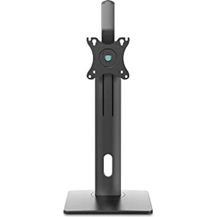 PureMounts Monitor-Halterung für einen Bildschirm, 1x VESA 75x75 bis VESA 100x100 Monitor-Aufnahme, stufenlos Höhenverstellbar, neigbar, schwenkbar, drehbar, schwarz, PM-OFFICE-ST-01, für 1 Monitor – Bild 2