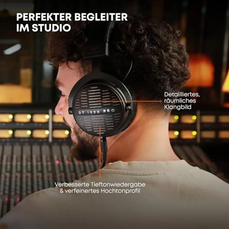 beyerdynamic DT 1990 PRO MKII Premium-Tesla-Studiokopfhörer, Offen mit verbessertem TESLA.45-Treiber, Schwarz – Bild 5