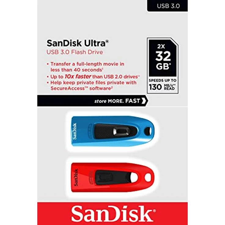 SanDisk Ultra 32GB USB-Flash-Laufwerk USB 3.0 bis zu 100MB-s Twin Pack – Bild 6