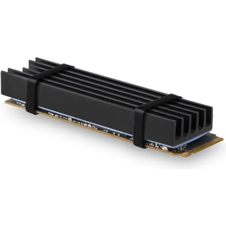 AXAGON CLR-M2L10, Passiver M.2 SSD-Kühler aus Aluminium mit Thermalpads, 10 mm Höhe – Bild 2