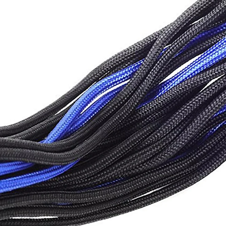 SilverStone PP07 - Spannungsversorgungs-Verlängerungskabel - PCI-Express-Stromversorgung, 6-polig (M) - PCI-Express-Stromversorgung, 6-polig (W) - 25cm - Schwarz/Blau (SST-PP07-IDE6BA) - Preisvergleich – Bild 4