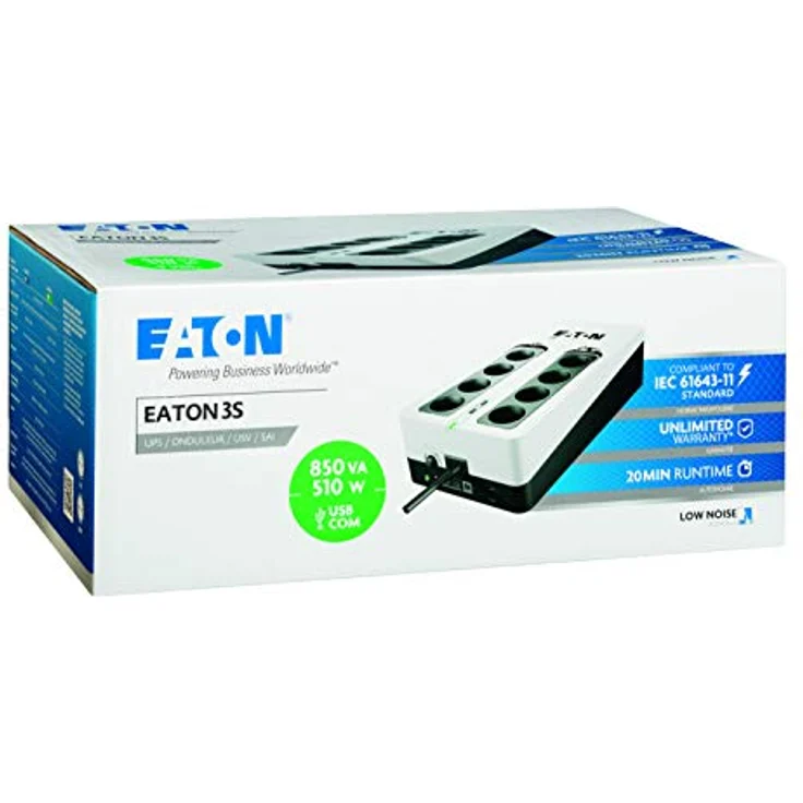 Eaton Unterbrechungsfreie Stromversorgung 3S850D , schwarz auf weiß, – Bild 4