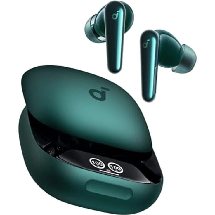 soundcore Liberty 4 Pro, Kabellose Noise Cancelling Earbuds mit 7 Sensoren, Echtzeit-ANC, Hi-Fi-Klang, 6 Mikrofone für klare Anrufe, superschnelles Laden, Schwarz – Bild 1