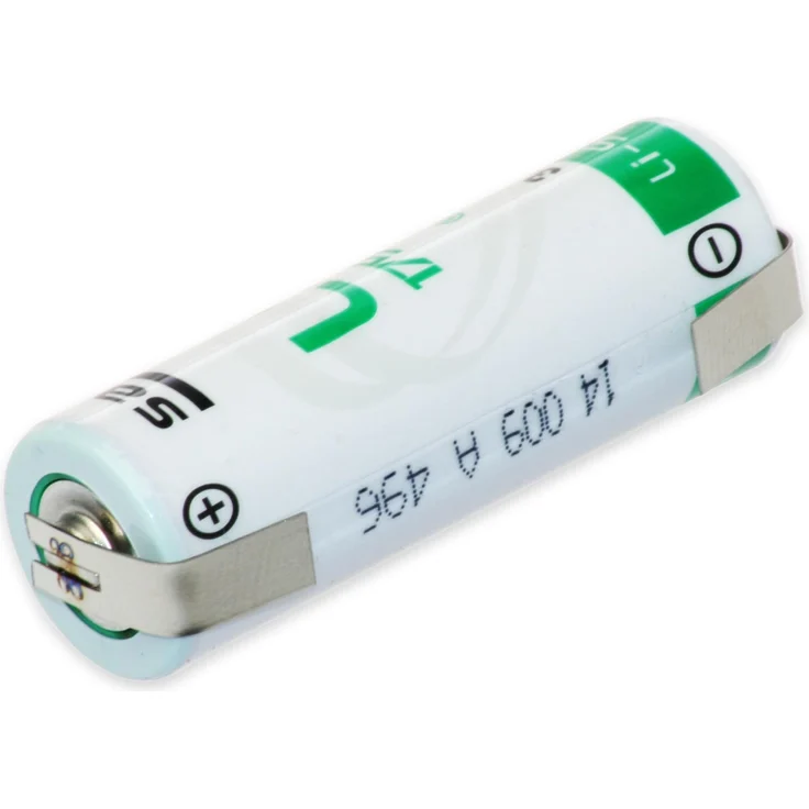 SAFT Lithium-Batterie LS 17500-CNR, A, 3,6 V, 3600 mAh mit U-Lötfahnen für langlebige Anwendungen