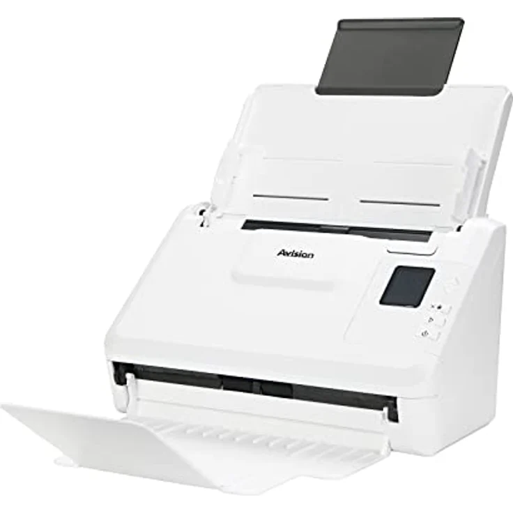 Avision AD340GN - A4 - Duplex Dokumentenscanner| 40ppm/80ipm|50 Seiten ADF| USB 3.2 | Ethernet|Scannt bis zu 600 cm Lange Dokumente | ISIS Treiber, Twain, Weiss – Bild 2