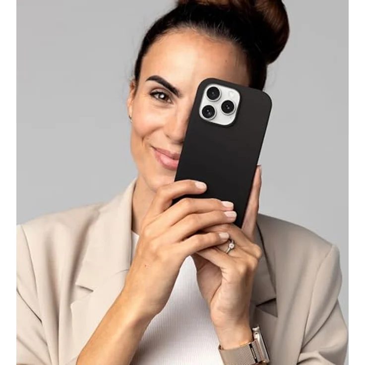 Vonmählen Soft Silicone Case Cover für Apple iPhone 16 Pro Max, Schwarz, Versandkostenfrei – Bild 3