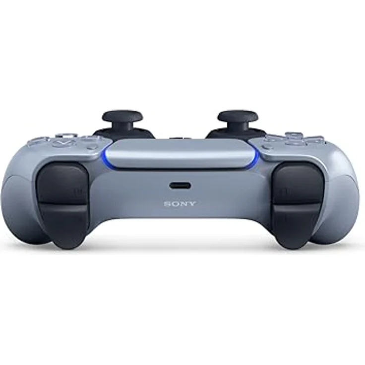 Playstation DualSense Wireless-Controller - Sterling Silver, immersives haptisches Feedback, adaptive Trigger, integriertes Mikrofon – Bild 4