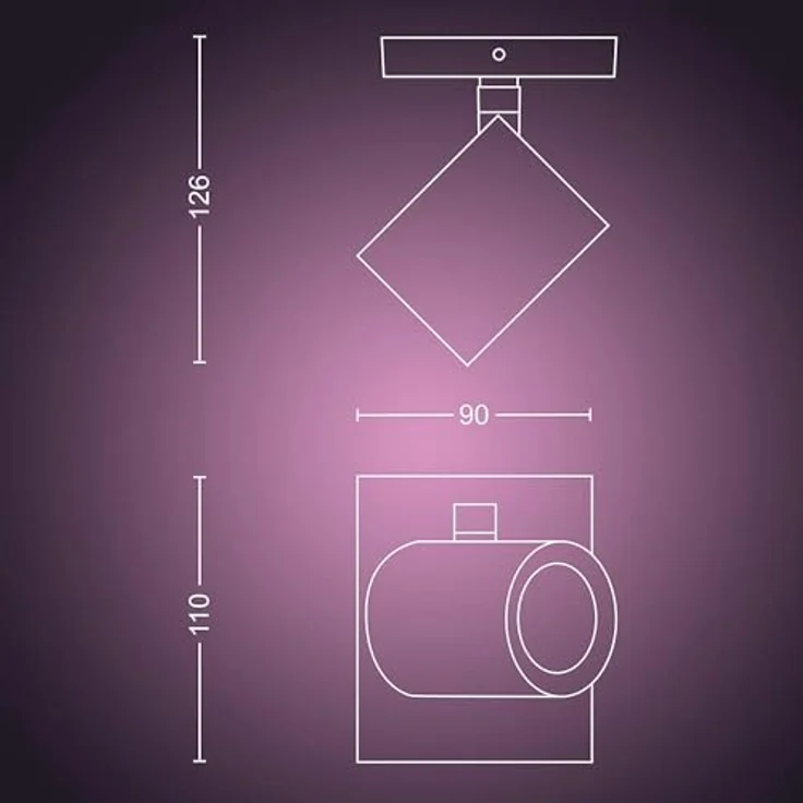 Philips Hue White & Color Ambiance Argenta Spot 1er weiß Bluetooth – Bild 3