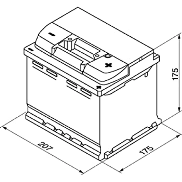 Bosch S5 001, 12V Starterbatterie mit 52Ah und 520A Kälteprüfstrom, wartungsfrei – Bild 4