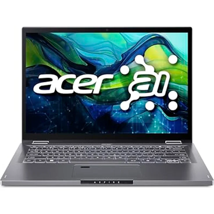 ACER Aspire Spin 14 (ASP14-52MTN-75Q5) mit Tastaturbeleuchtung, Convertible, Zoll Display Touchscreen, Intel® Core™ Ultra 7 155U Prozessor, 16 GB RAM, 1 TB SSD, Keine Grafikkarte, Steel Gray, Windows 11 Home (64 Bit) – Bild 4