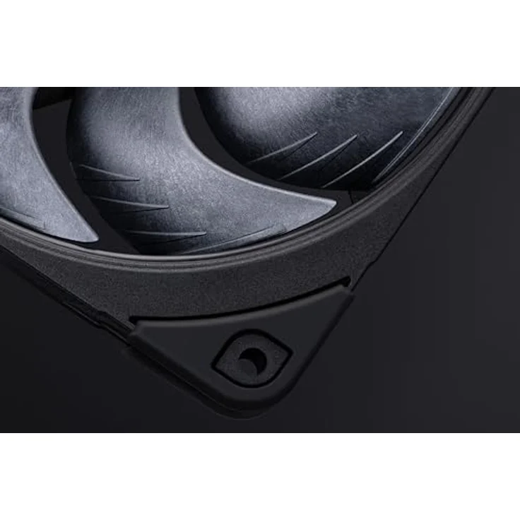 Noctua NF-A12x25 G2 PWM Sx2-PP chromax.black, Doppellüfter-Set für Push-Pull Anwendungen, vollständig schwarz mit Anti-Vibrationsbefestigungen – Bild 5