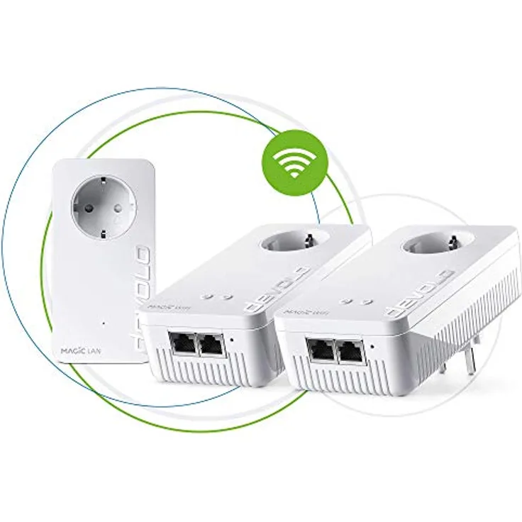 Devolo Magic 2 WiFi Next Multiroom Kit (2400Mbps, G.hn Technologie, 5x Gigabit-LAN) - spanische Version