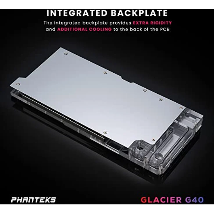Phanteks Glacier G40 RTX 4080/90 Wasserblock inkl. Backplate für Gigabyte, D-RGB - chrome – Bild 5