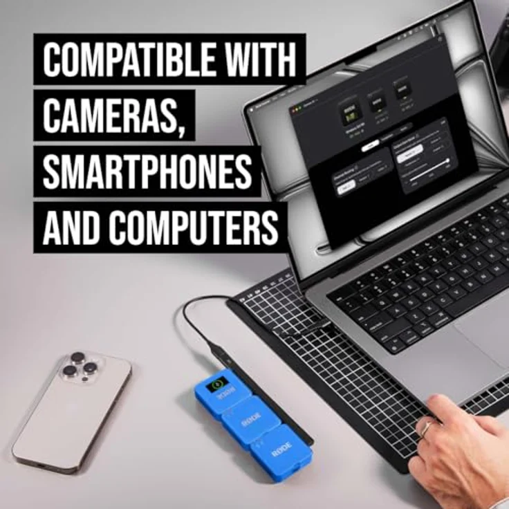 RØDE Wireless GO III, Drahtloses Mikrofon mit 32-Bit Float-Technologie, 24 GB Speicher, Kobaltblau – Bild 3