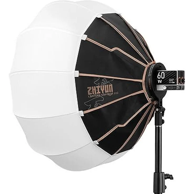 Zhiyun Lantern Softbox (Bowens Mount), 18.50 cm, Softbox + Reflektor, Fotostudio-Equipment, Weiches und gleichmäßiges Licht, Leicht und mobil einsetzbar, Hochwertige Materialien – Bild 3