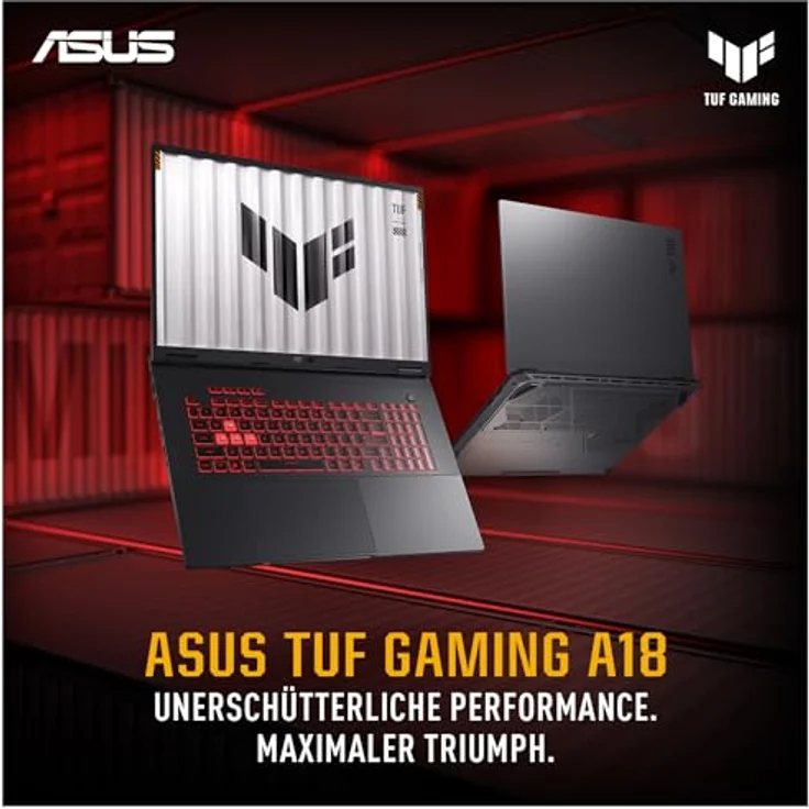 ASUS TUF Gaming A18 90NR0NM1-M000S0, 18" Gaming Laptop mit AMD Ryzen 7, GeForce RTX 5050, 16 GB RAM und 1 TB SSD, Windows 11 Home, Schwarz – Bild 6