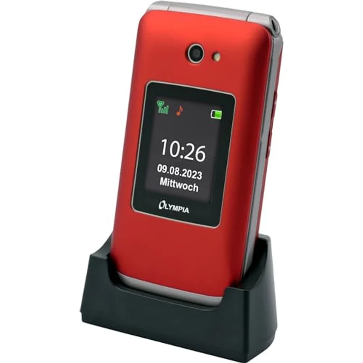 Olympia Mobiltelefon VITUS ROT 4G (2227) - Vielseitiges Tastenhandy mit intuitiver Bedienung und hörgerätekompatibel – Bild 1
