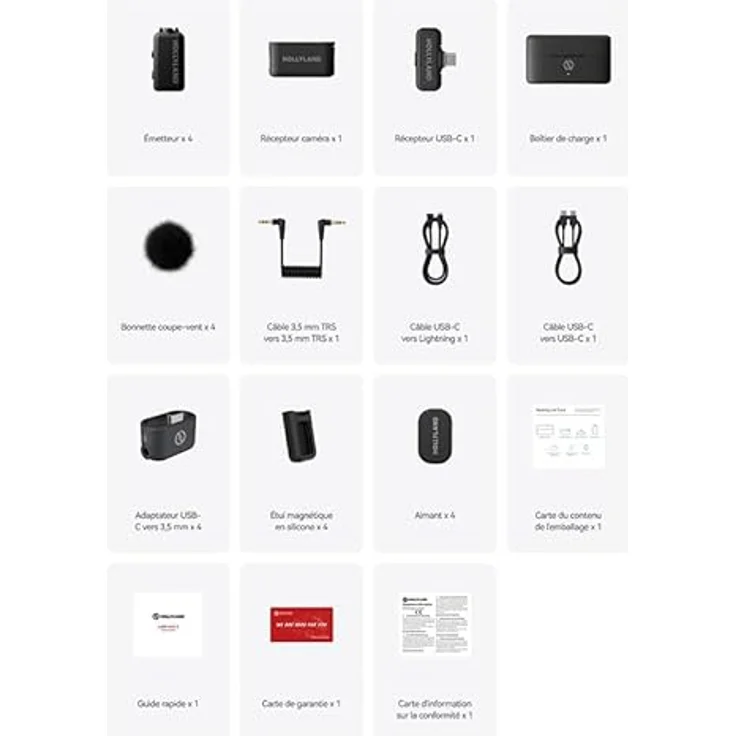 Hollyland Lark Max 2 Combo, 4-Person Version mit 32-Bit-Full-Chain-Mikrofonsystem, AI Noise Cancellation und 340 Meter Reichweite – Bild 4