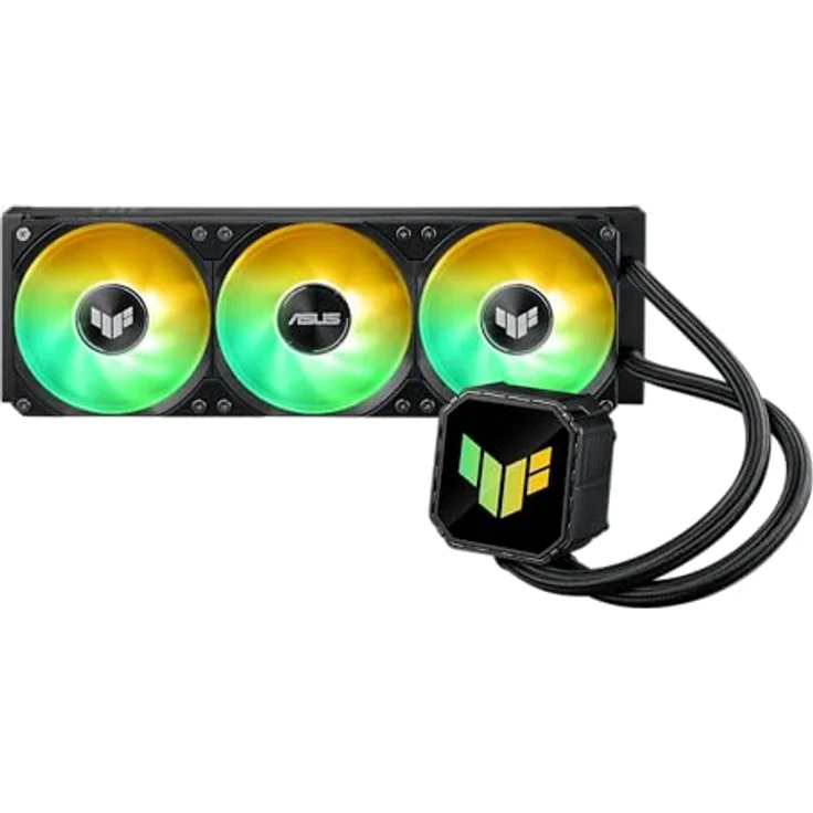 ASUS TUF Gaming LC III 360 ARGB, All-in-One-Flüssig-CPU-Kühler mit vorinstallierten Dreifachlüftern, 400mm Schläuchen, Unterstützung für Intel LGA 1851, 1700, 1200 und AMD AM5, AM4, Aura ARGB Beleuchtung – Bild 3