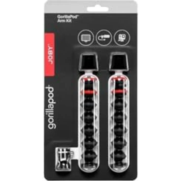 JOBY JB01532-BWW GorillaPod Flexible Arme und Halterungen Zubehör-Kit (geeignet für Smartphones, iPhone, Action Kameras, Blitzlicht, LEDs, Mikrofon) – Bild 3