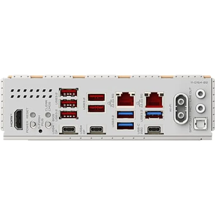 Gigabyte X870E Aero X3D Wood, ATX Mainboard für AMD AM5, 4x DDR5, 4x SATA, 4x M.2, 8x USB 3.2, weiß – Bild 6