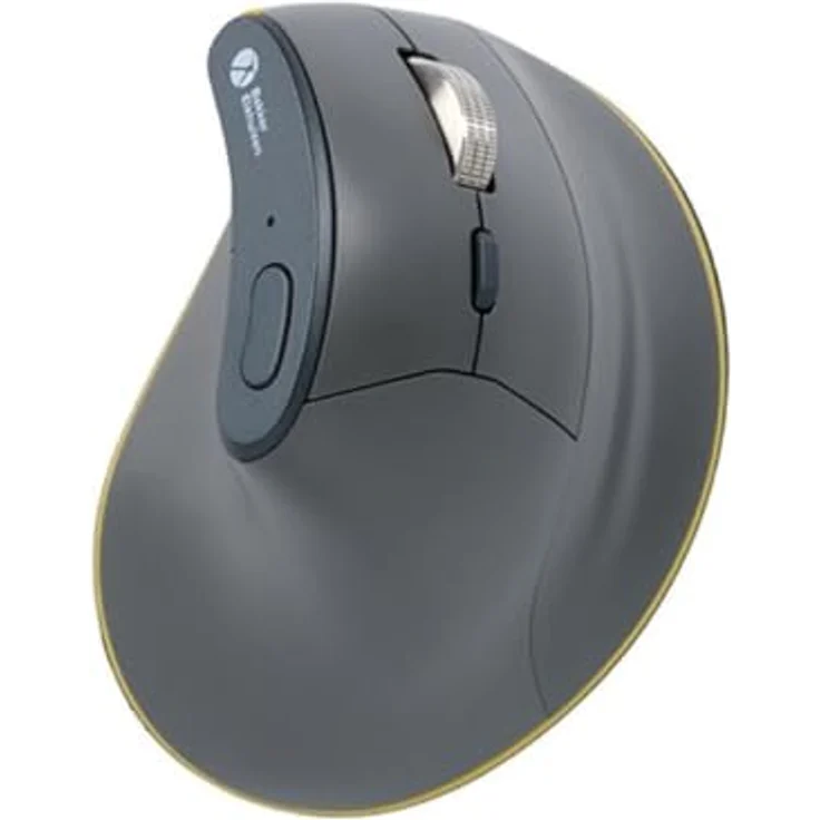 Bakker Elkhuizen FastForward 3-Mode Vertical Mouse, kabelgebunden und kabellos, 5000 DPI, Grau – Bild 3