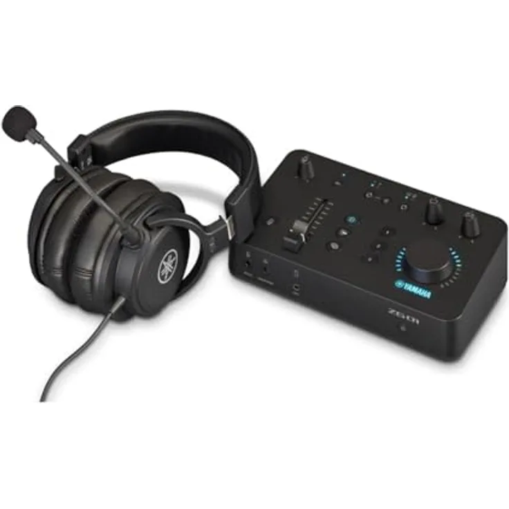 YAMAHA ZG01 All-in-One-Paket – Game Streaming Audiomixer & Studio Quality Headset – Virtueller Surround-Sound, 3D CHAT SPACE, Klarer Sprachaufnahme