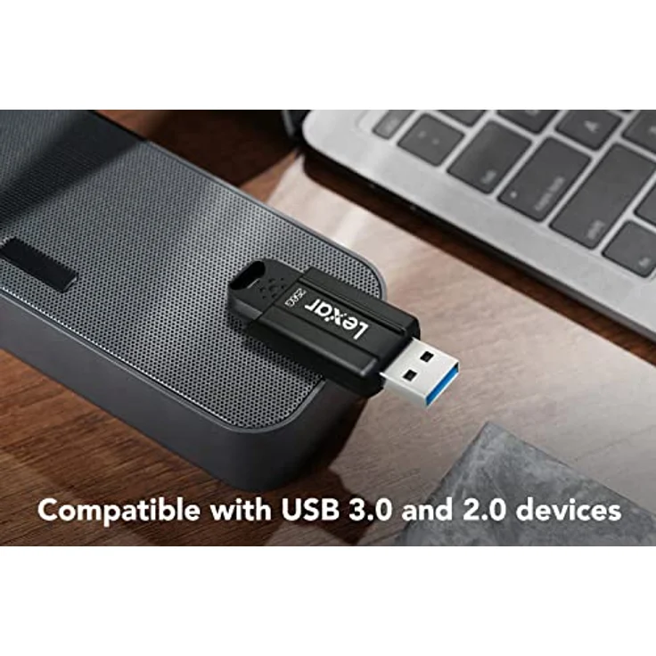 Lexar JumpDrive S80 USB 3.1 USB Stick 64GB, Bis Zu 150MB/s Lesen, Flash-Laufwerk für Computer, externe Speicherdaten, Foto, Video (LJDS080064G-BNBAG), Schwarz – Bild 5