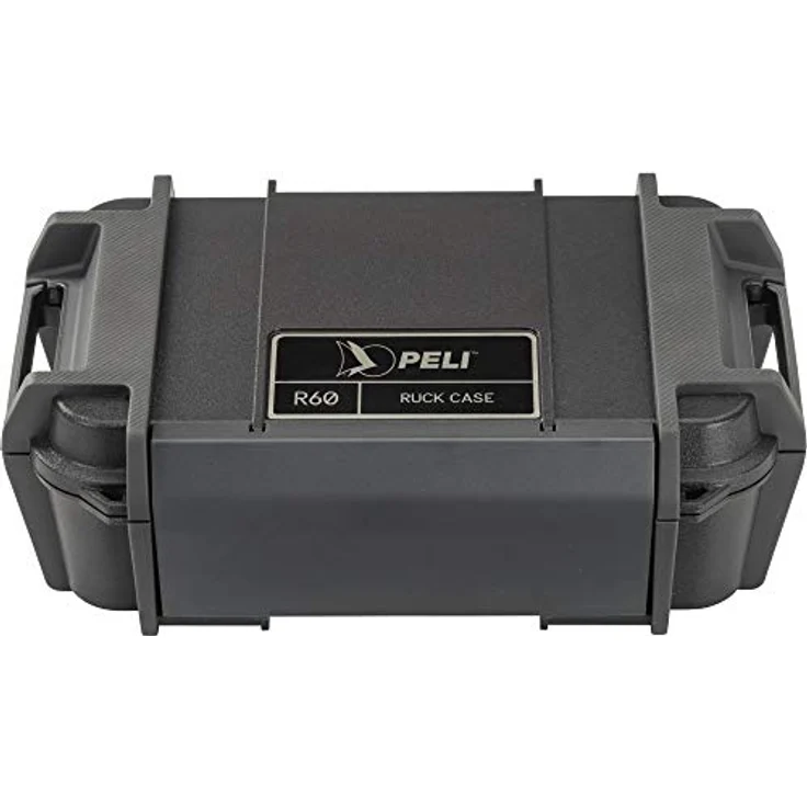 PELI R60 Ruck Schutzbehälter, wasserdichte Aufbewahrungslösung für kleine elektr. Geräte und Werkzeuge bei Outdoor-Abenteuern, IP68 Wasserdicht und staubdicht, 2,32L Fassungsvermögen, Farbe: Schwarz – Bild 9