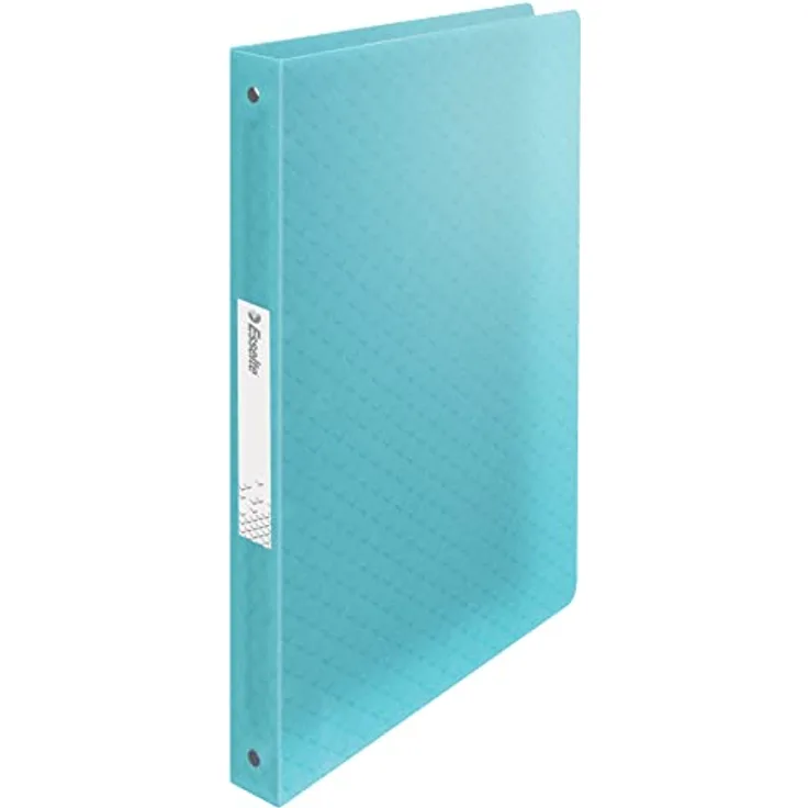 Esselte Colour'Breeze 4-Ring Binder, A4 Ringbuch mit 20 mm Mechanik und 140 Blatt Kapazität, blau