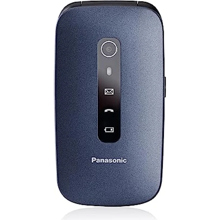 Panasonic KX-TU550EXC 4G Essentials Clamshell Handy für Senioren, 1,2 MP Kamera, Seniorentelefon mit großem 2,8 Zoll Display, 300 Stunden Standby-Zeit, Blau – Bild 2